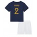 Maillot de foot France Benjamin Pavard #2 Domicile vêtements enfant Monde 2022 Manches Courtes (+ pantalon court)